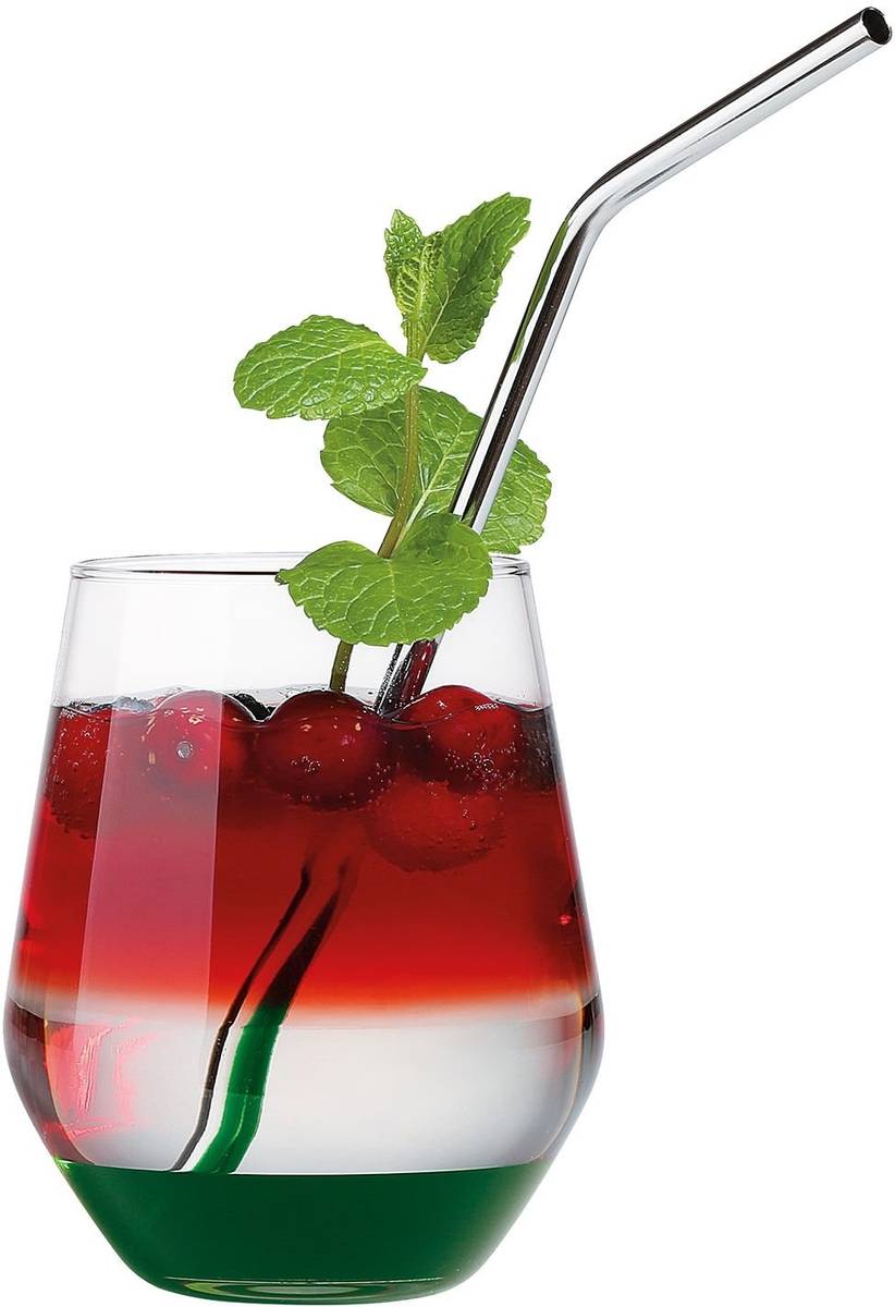 Cilio Nerezová brčka Steel, zahnutá