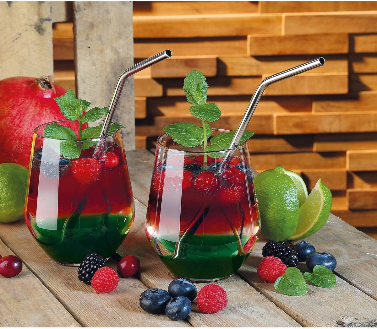 Cilio Nerezová brčka Steel, zahnutá