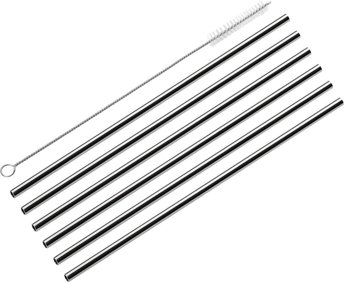 Cilio Nerezová brčka s kartáčkem Steel