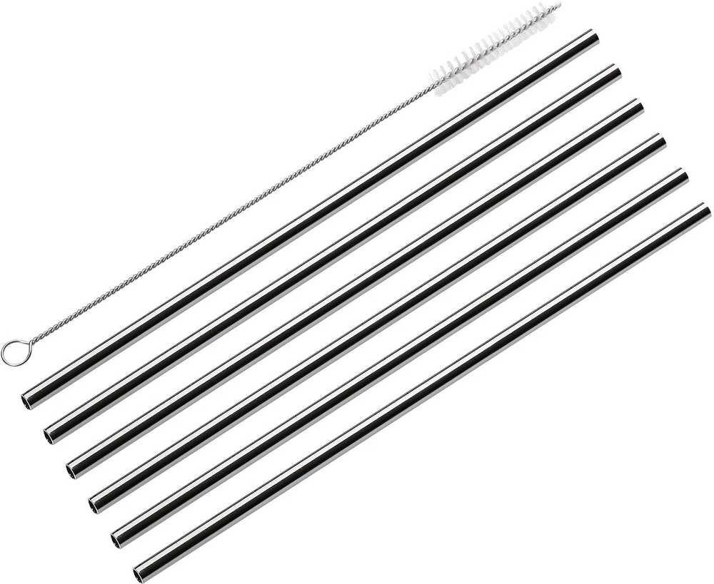 Cilio Nerezová brčka s kartáčkem Steel