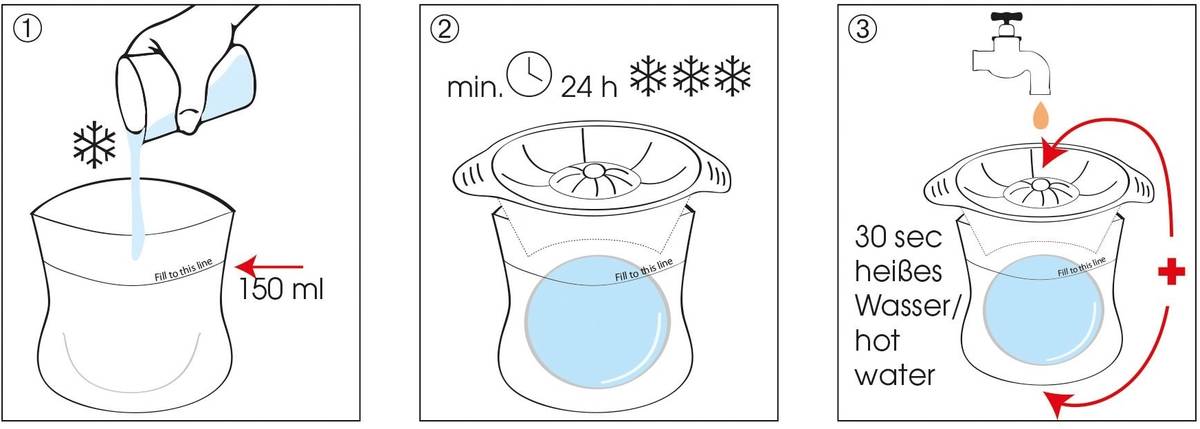 Cilio Silikonová forma na ledové koule Grande