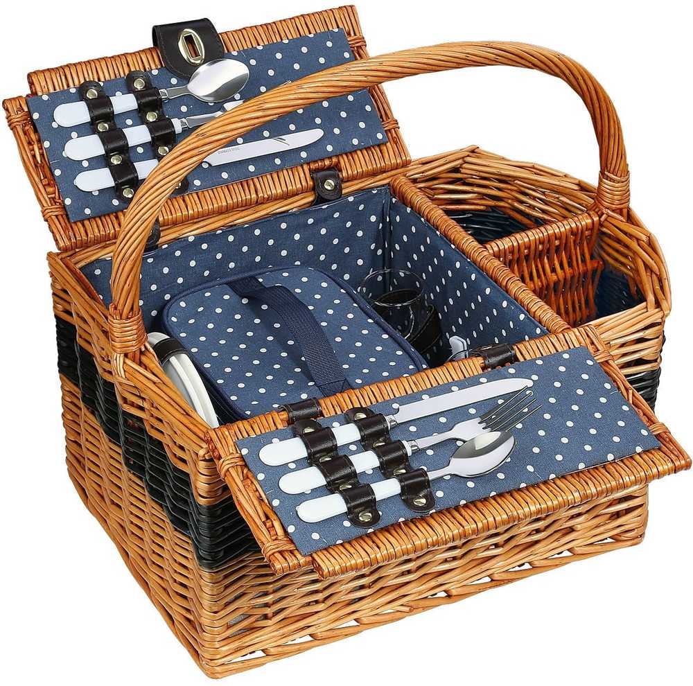 Cilio Piknikový koš Cernobbio, světle hnědá