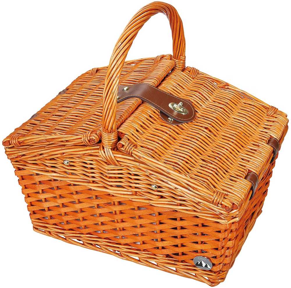 Cilio Piknikový koš Salerno, červenohnědá