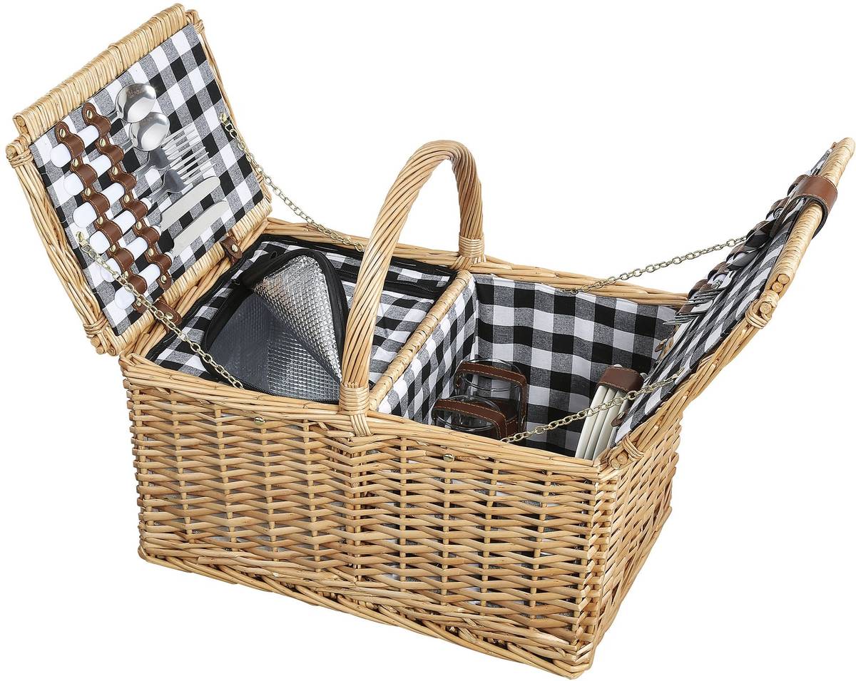 Cilio Piknikový koš Lugano, světle hnědá