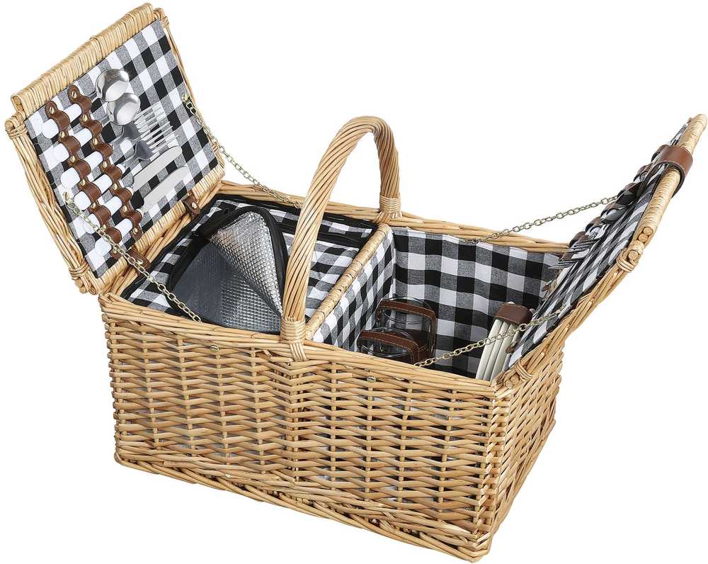Cilio Piknikový koš Lugano, světle hnědá