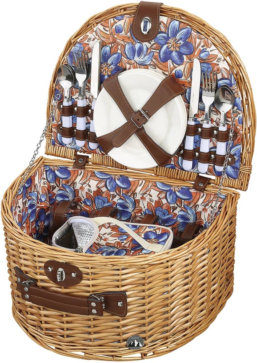 Cilio Piknikový koš Salina, světle hnědá