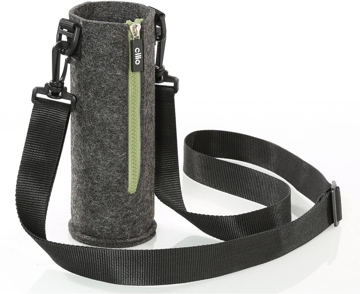 Cilio Elegante Pouzdro na láhev, šedo zelená