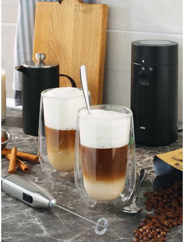 Cilio Sada dvoustěnných sklenic na latte Verona, 2 ks