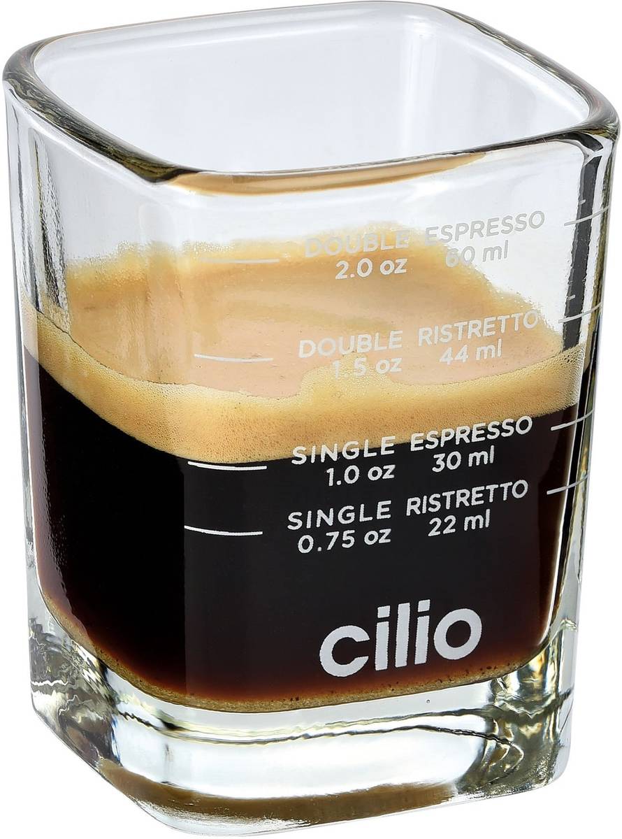 Cilio Skleněná odměrka na kávu
