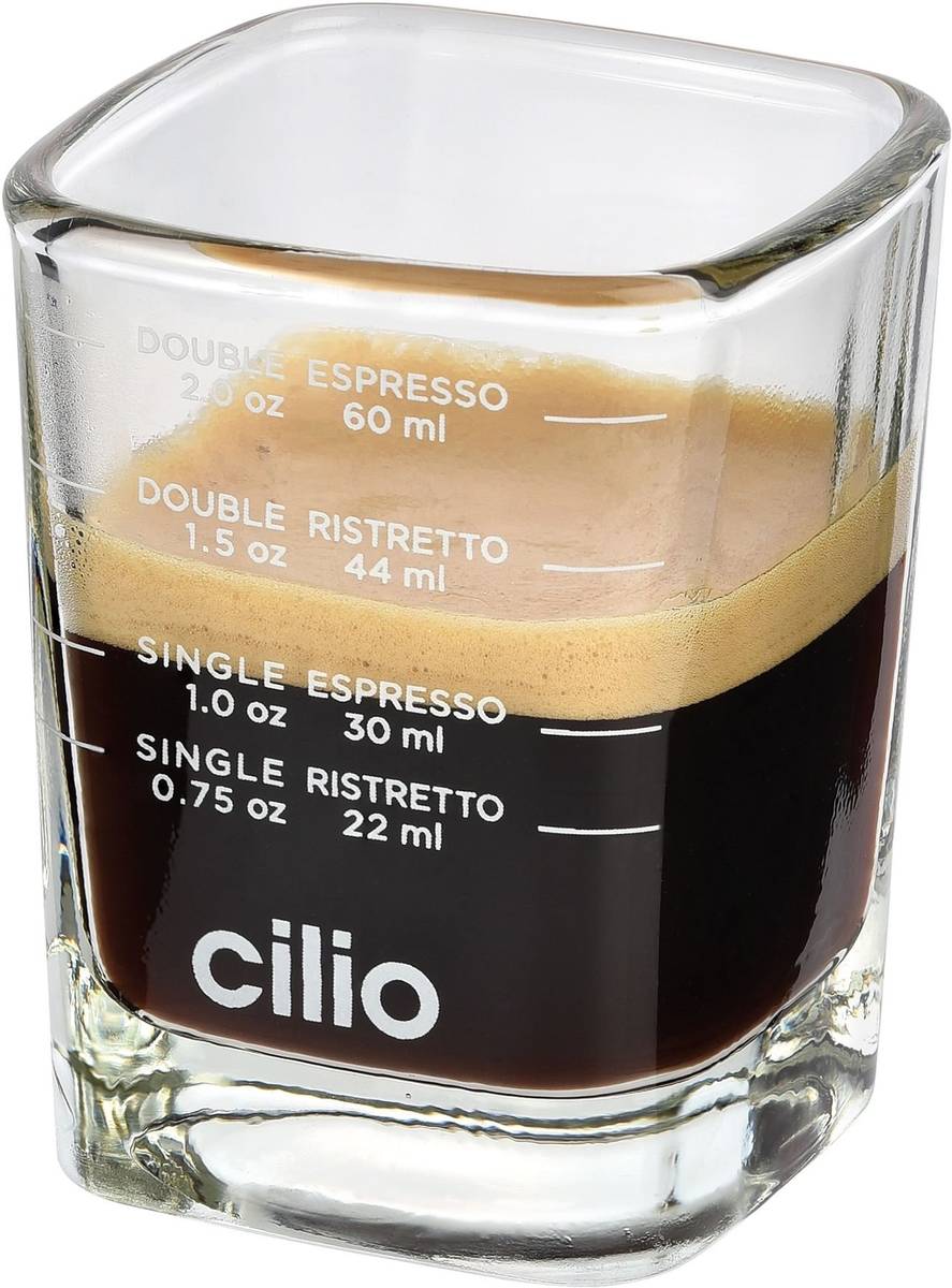 Cilio Skleněná odměrka na kávu