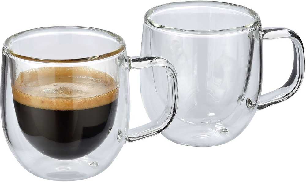 Cilio Sada dvoustěnných sklenic na espresso Veneto