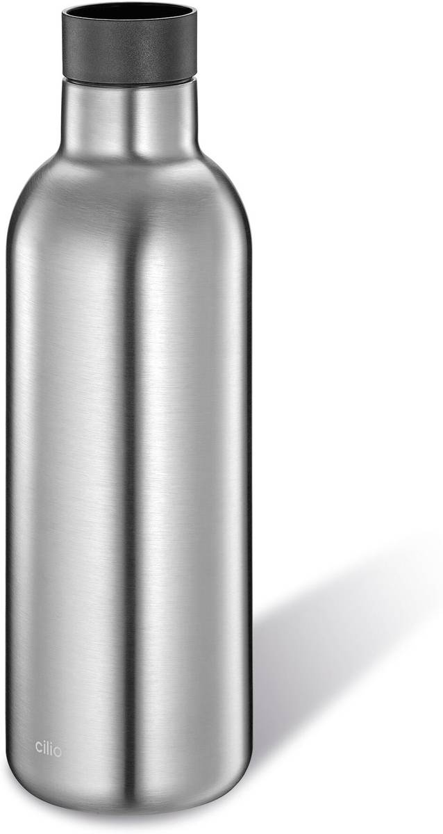 Cilio Termoláhev na vodu Deluxe, 650 ml, stříbrná