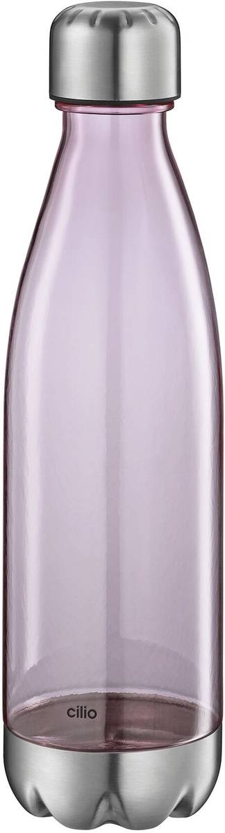 Cilio Elegante Láhev na vodu, 700 ml, průhledná růžová