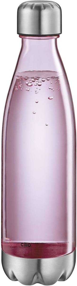 Cilio Elegante Láhev na vodu, 700 ml, průhledná růžová