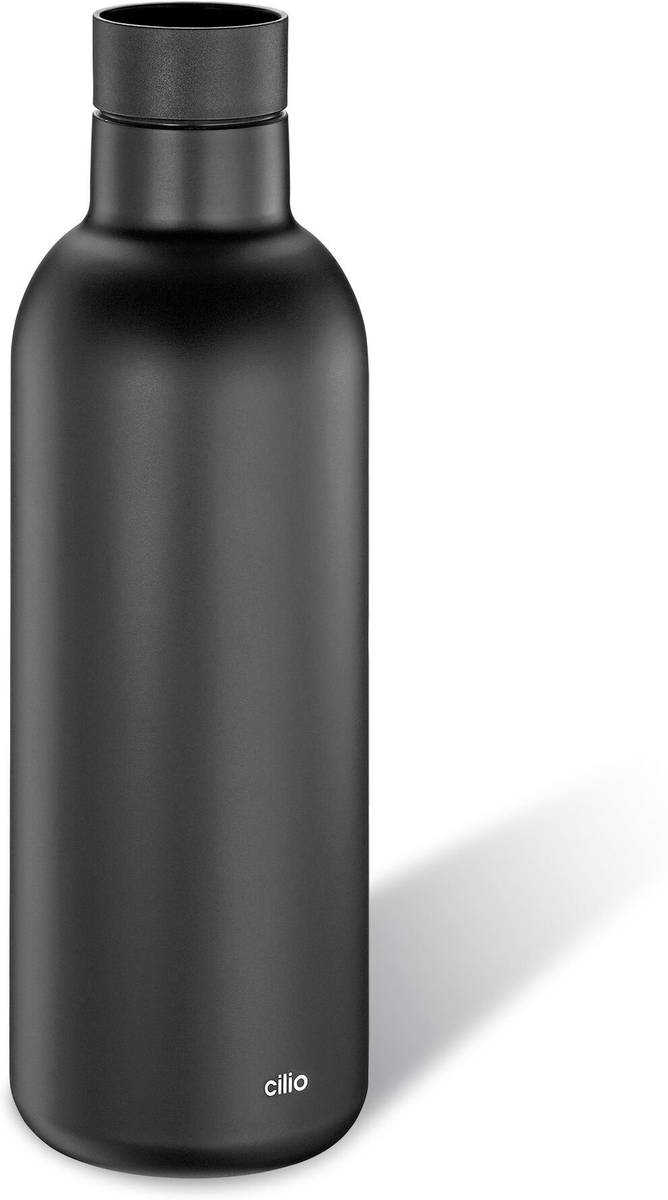 Cilio Termoláhev na vodu Deluxe, 650 ml, matná černá
