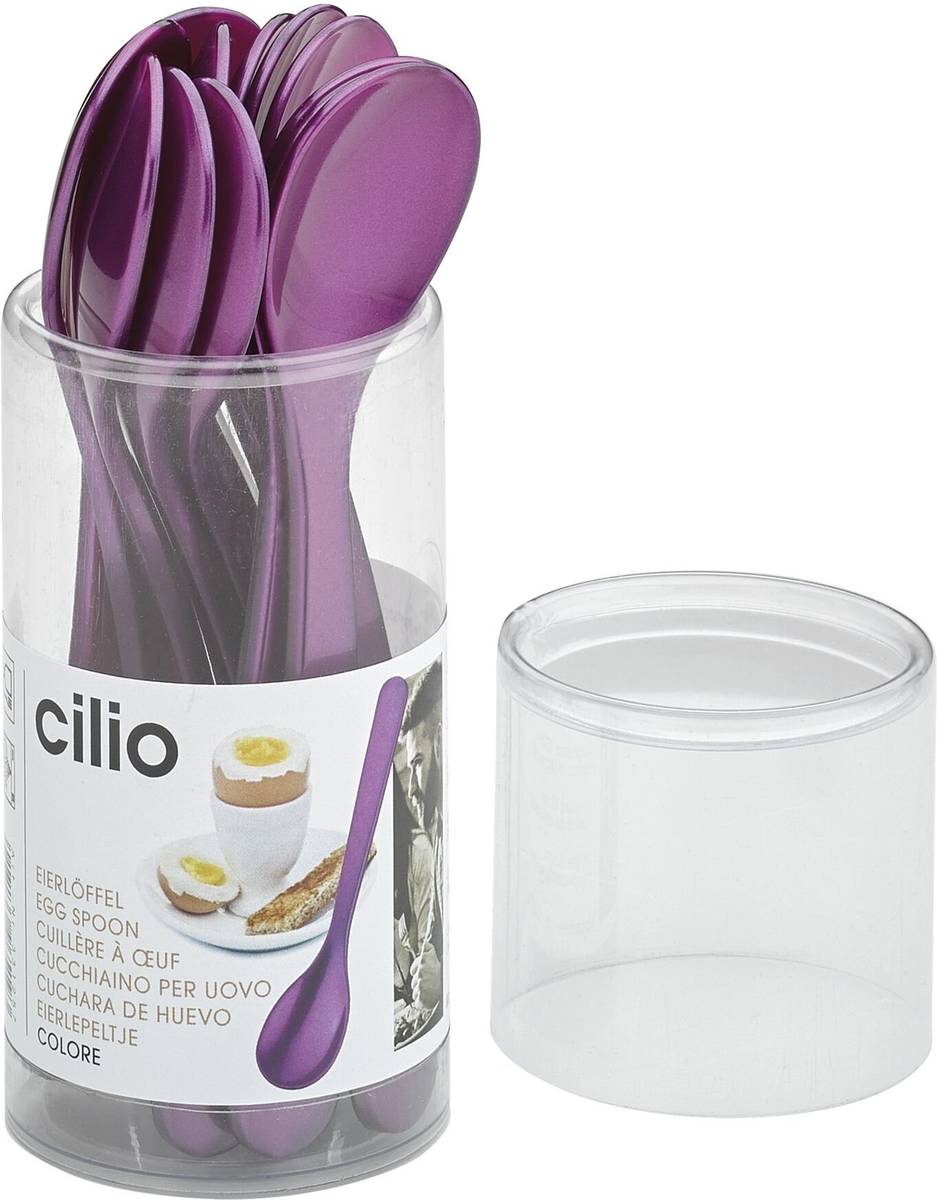 Cilio Lžička na vajíčko Colore, fialová