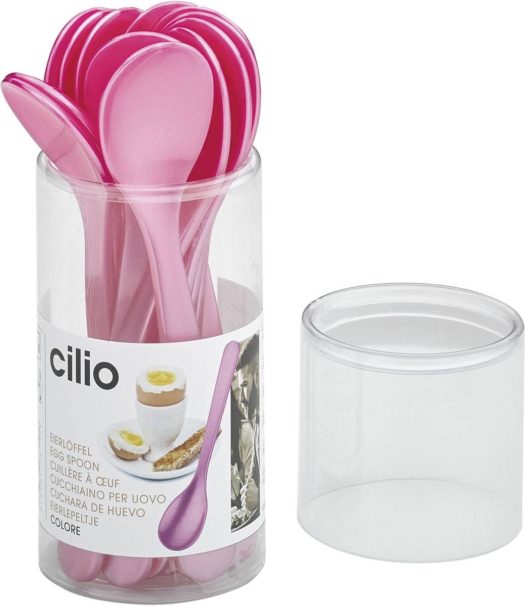 Cilio Lžička na vajíčko Colore, růžová