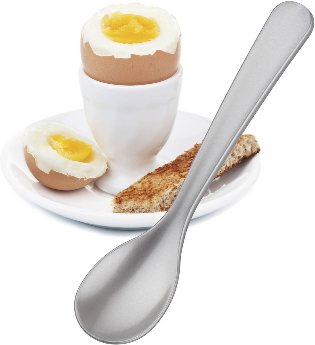 Cilio Lžička na vajíčko Colore, stříbrná