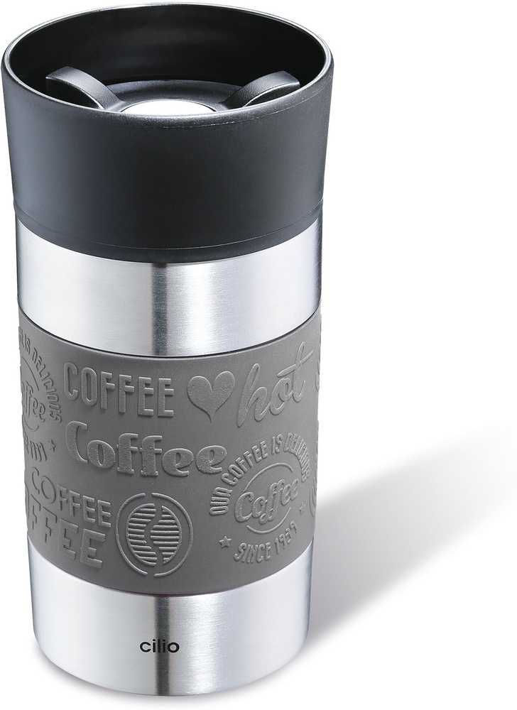 Cilio Viaggio Termohrnek 300 ml, šedá
