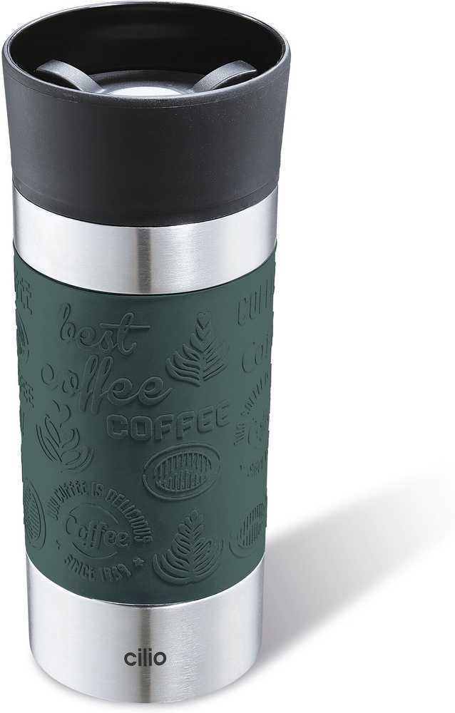 Cilio Viaggio Termohrnek 360 ml, tmavě zelená