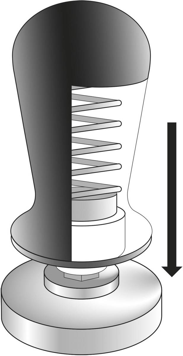 Cilio Tamper s regulací tlaku, 58 mm