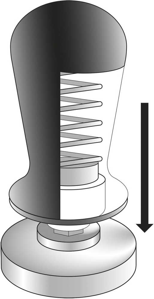 Cilio Tamper s regulací tlaku, 58 mm