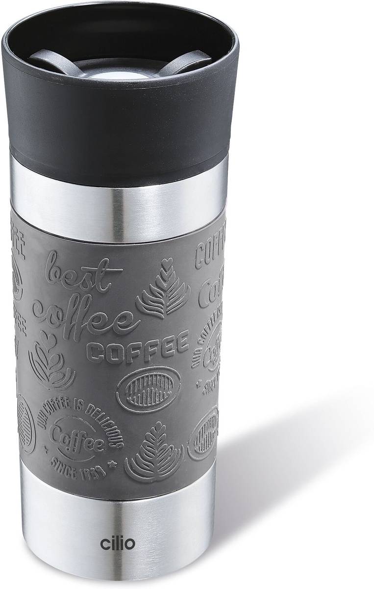 Cilio Viaggio Termohrnek 360 ml, šedá
