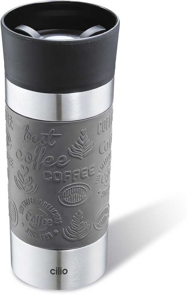 Cilio Viaggio Termohrnek 360 ml, šedá