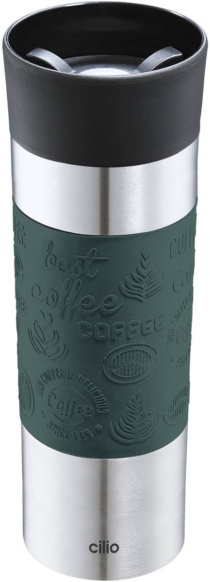 Cilio Viaggio Termohrnek 500 ml, tmavě zelená