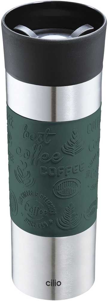 Cilio Viaggio Termohrnek 500 ml, tmavě zelená