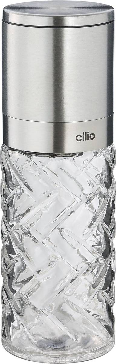 Cilio Mlýnek na sůl nebo pepř Cristallo, stříbrná