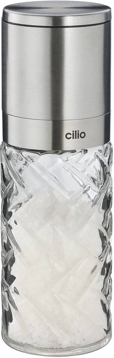 Cilio Mlýnek na sůl nebo pepř Cristallo, stříbrná