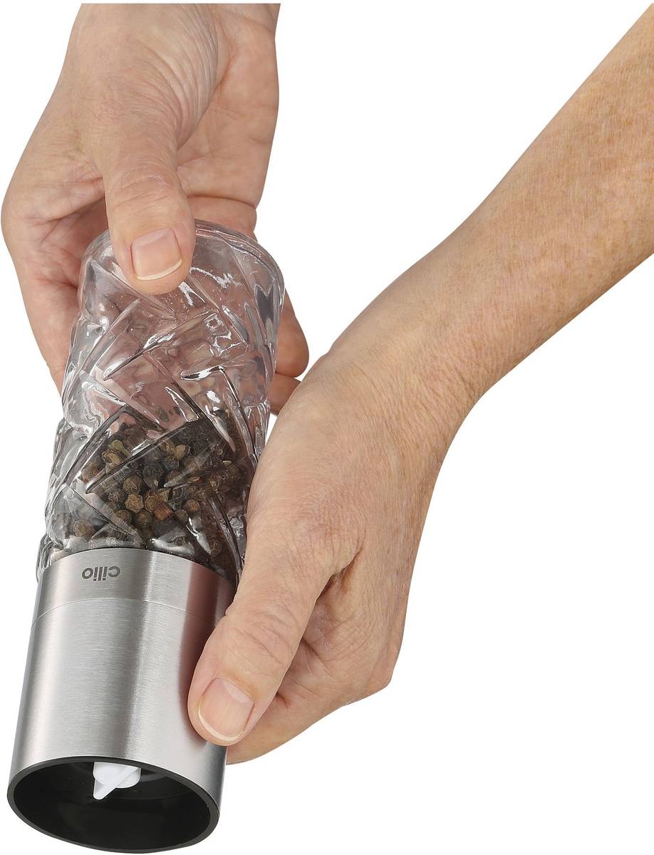 Cilio Mlýnek na sůl nebo pepř Cristallo, stříbrná
