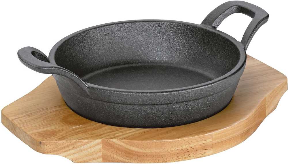 Küchenprofi Litinová pánev s prkénkem, kulatá