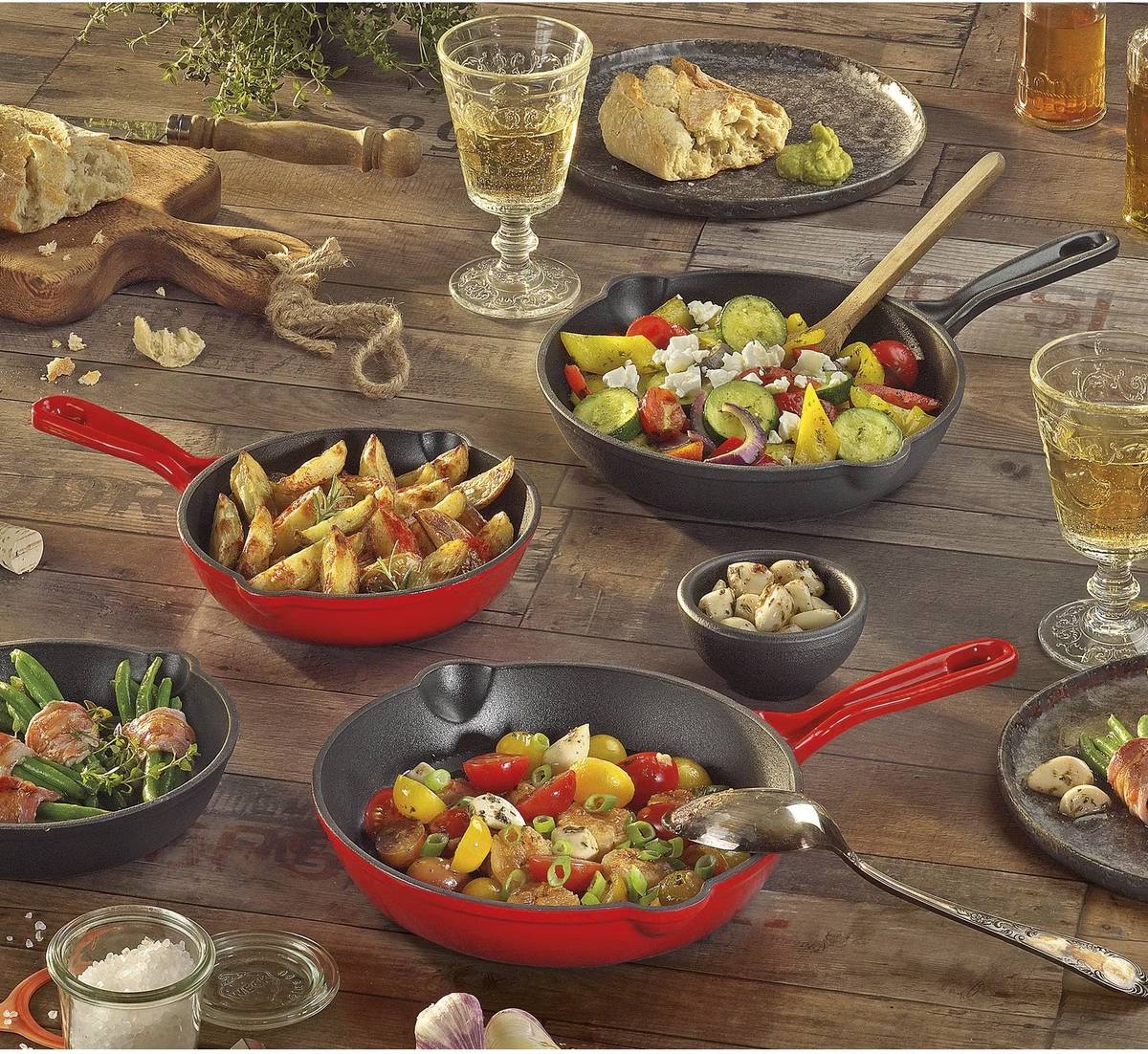 Küchenprofi Litinová pánev, 20 cm, červená