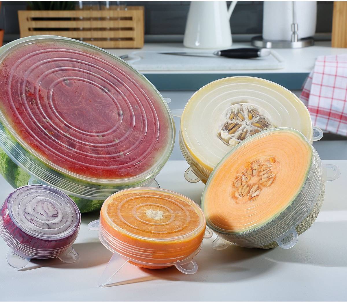 Küchenprofi Sada silikonových víček Stretch, 6 ks