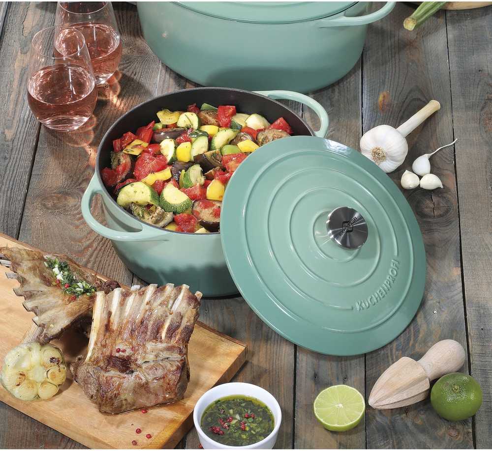 Küchenprofi Litinový hrnec, 24 cm, zelená