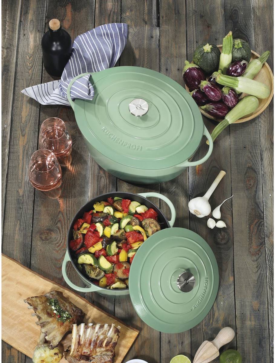 Küchenprofi Litinový hrnec, 24 cm, zelená