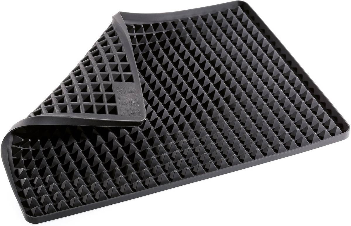 Küchenprofi Silikonová podložka do trouby Pyramide, černá
