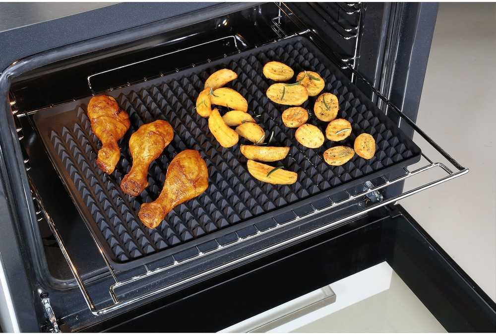 Küchenprofi Silikonová podložka do trouby Pyramide, černá