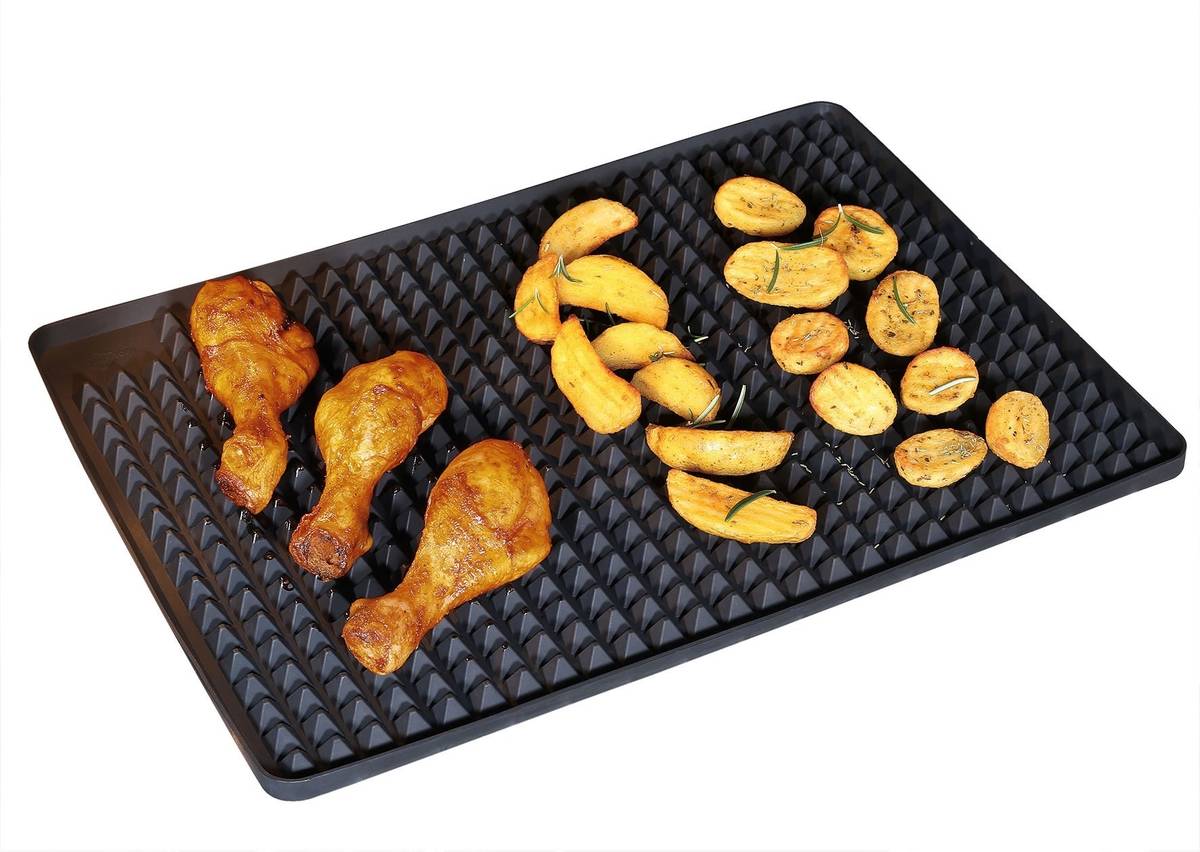 Küchenprofi Silikonová podložka do trouby Pyramide, černá