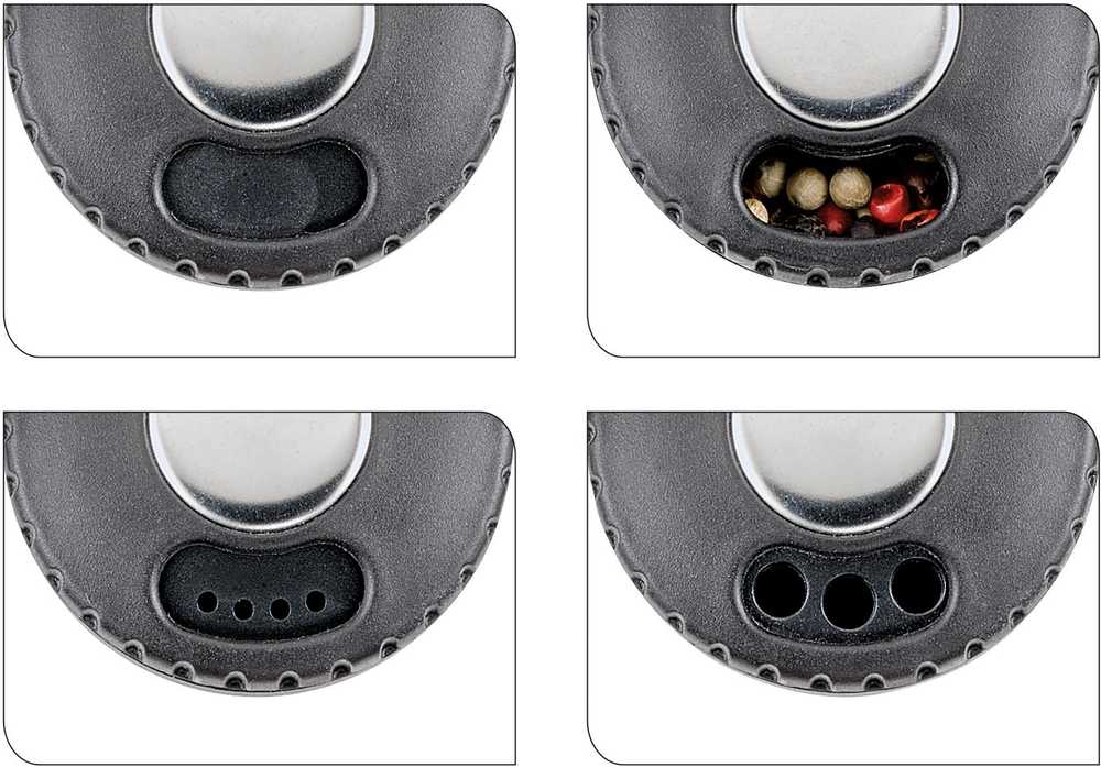 Küchenprofi Otočný stojan na kořenky Rondo, černá, pro 8 kořenek