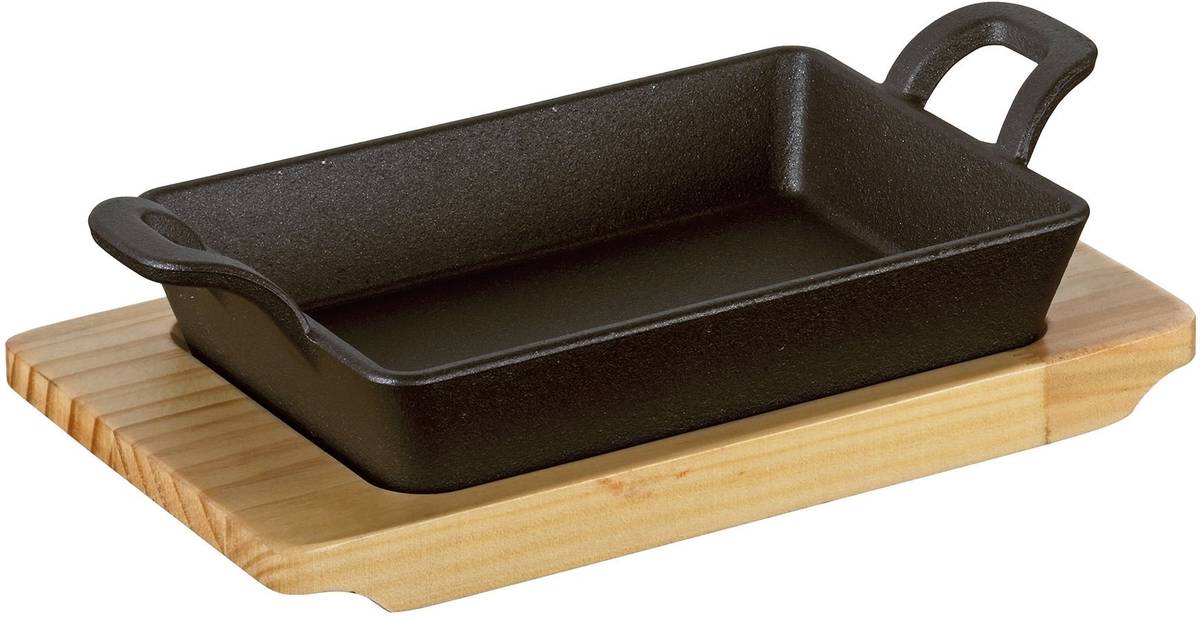 Küchenprofi Servírovací pánev s dřevěným prkénkem, obdélníková
