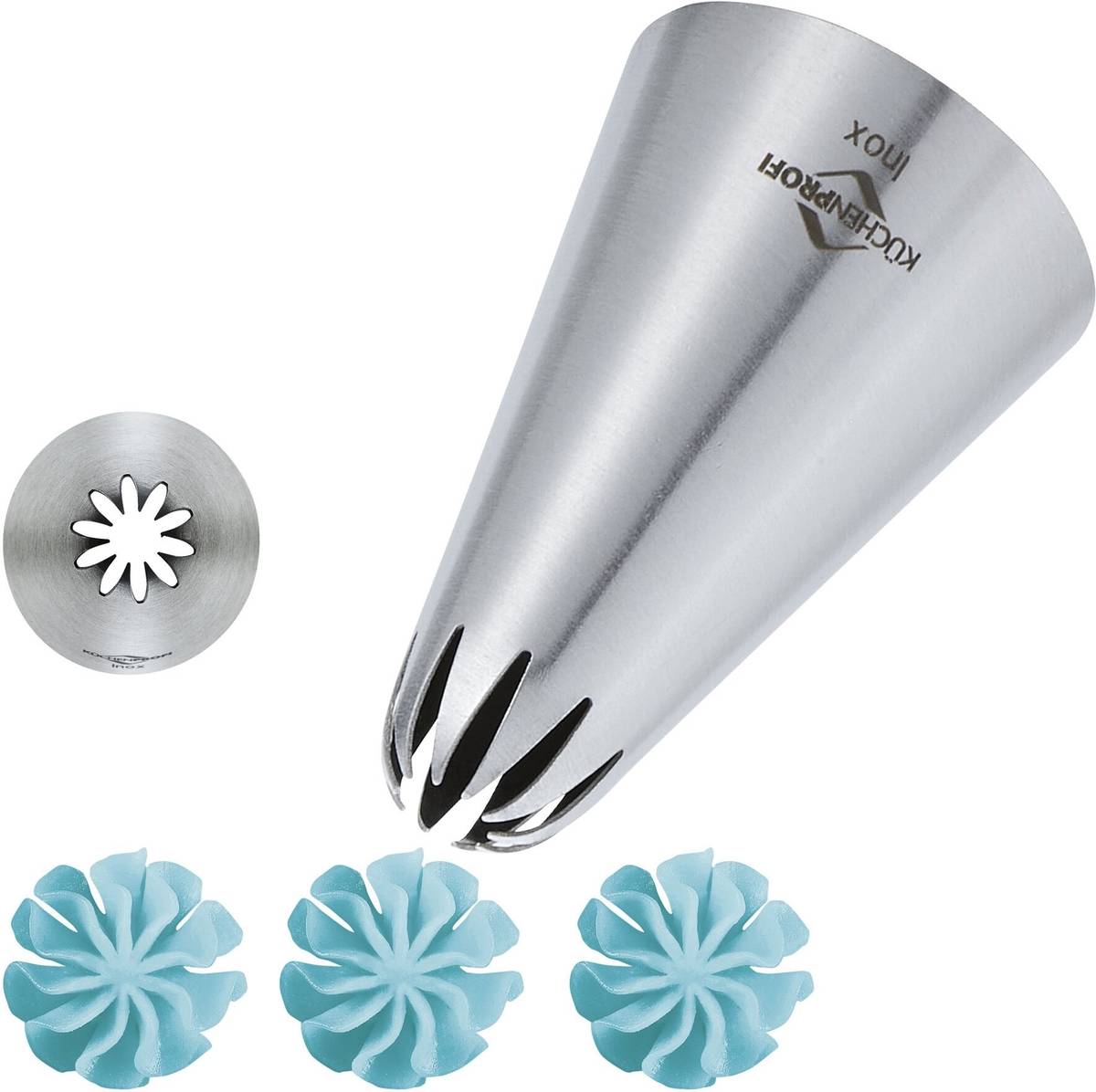 Küchenprofi Zdobící špička, květinová, 14 mm