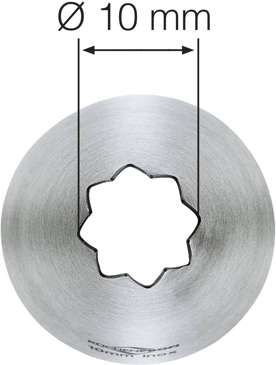 Küchenprofi Zdobící špička, hvězdicová, 10 mm
