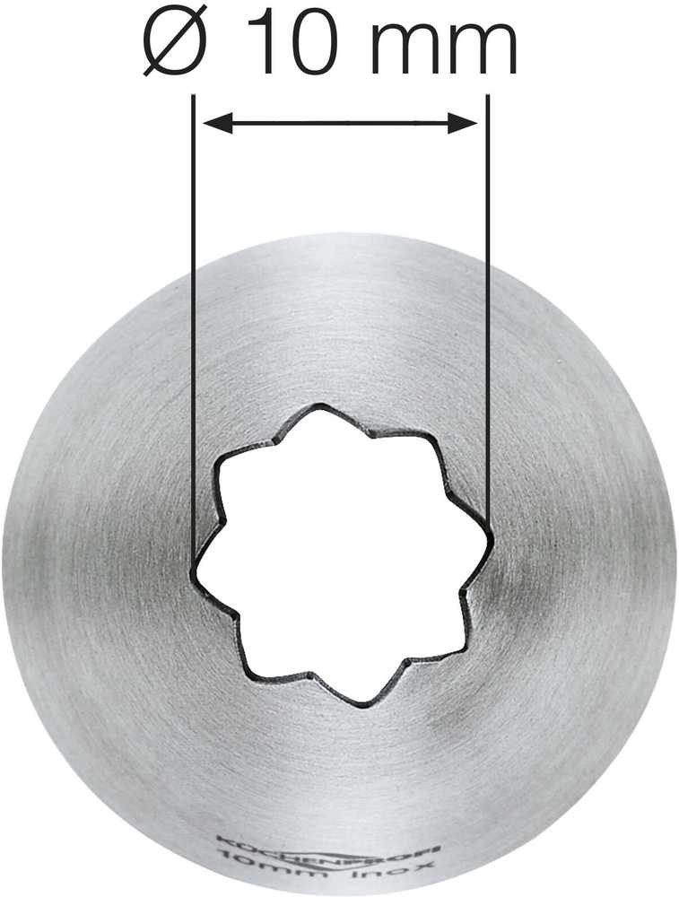 Küchenprofi Zdobící špička, hvězdicová, 10 mm
