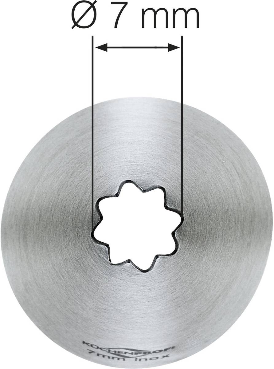 Küchenprofi Zdobící špička, hvězdicová, 7 mm