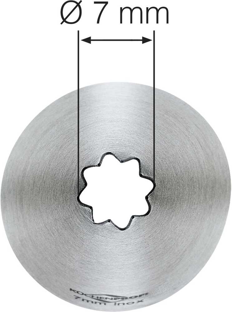 Küchenprofi Zdobící špička, hvězdicová, 7 mm