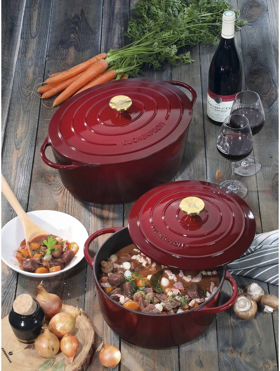 Küchenprofi Litinový hrnec, 33 cm, tmavě vínová