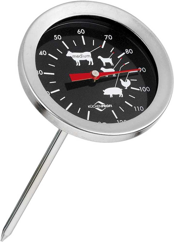 Küchenprofi Teploměr na pečení, 5.5 cm, černá